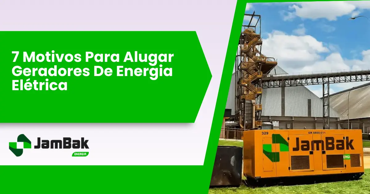 alugar geradores de energia elétrica