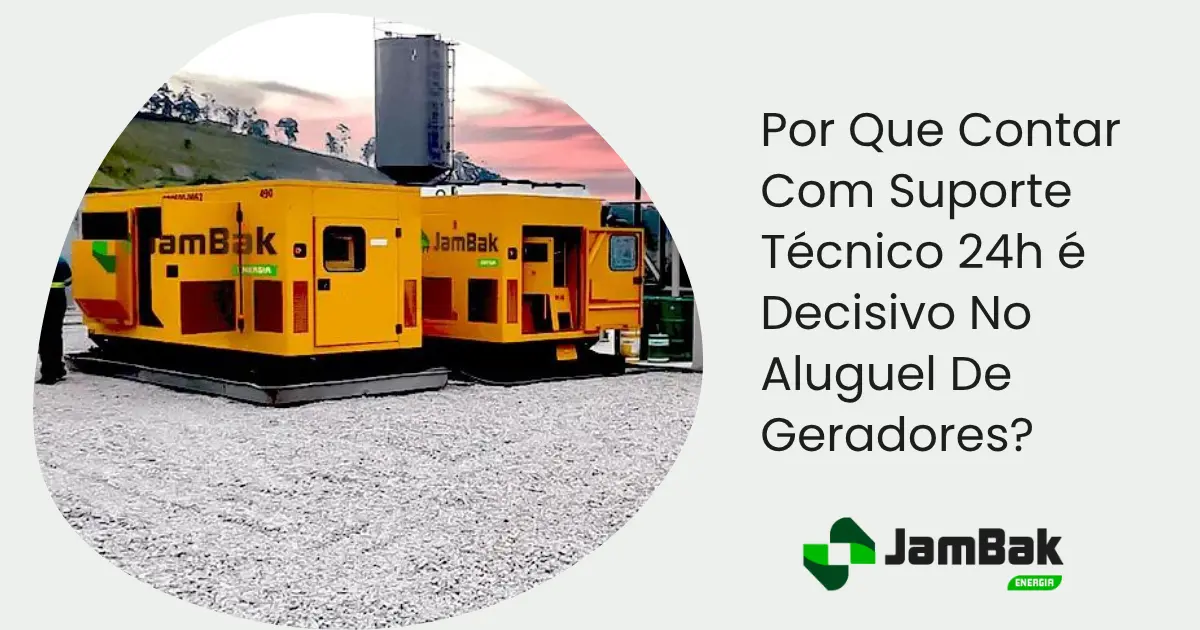 Suporte Técnico 24h Para Geradores De Aluguel