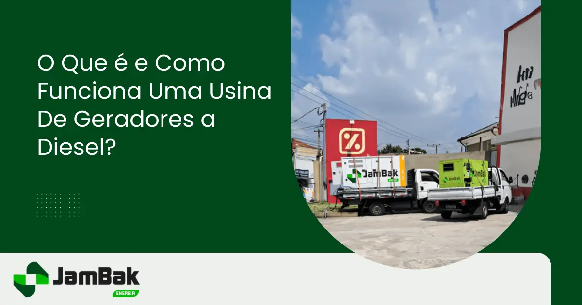usina de geradores a diesel