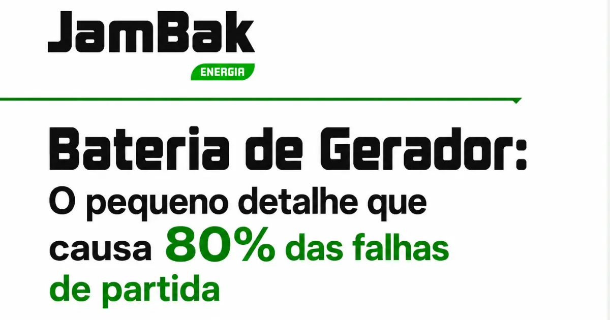 bateria de gerador